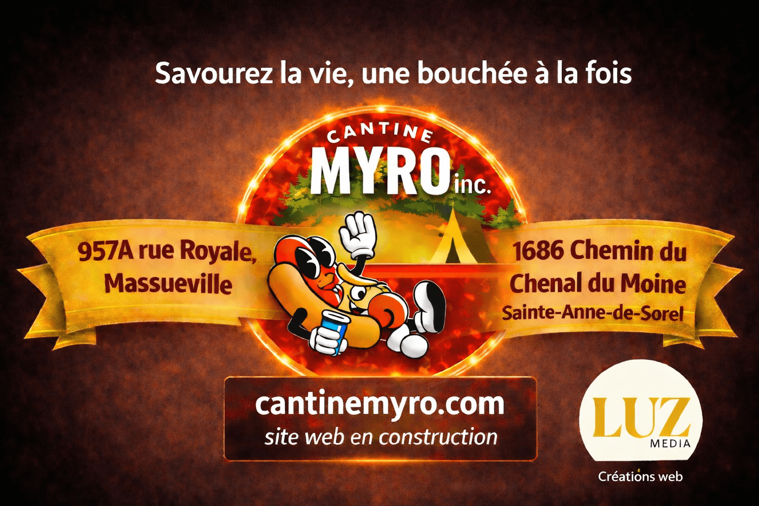 Cantine Myro — 957A rue Royale Massueville & 1686 Chemin du Chenal du Moine Sainte-Anne-de-Sorel
